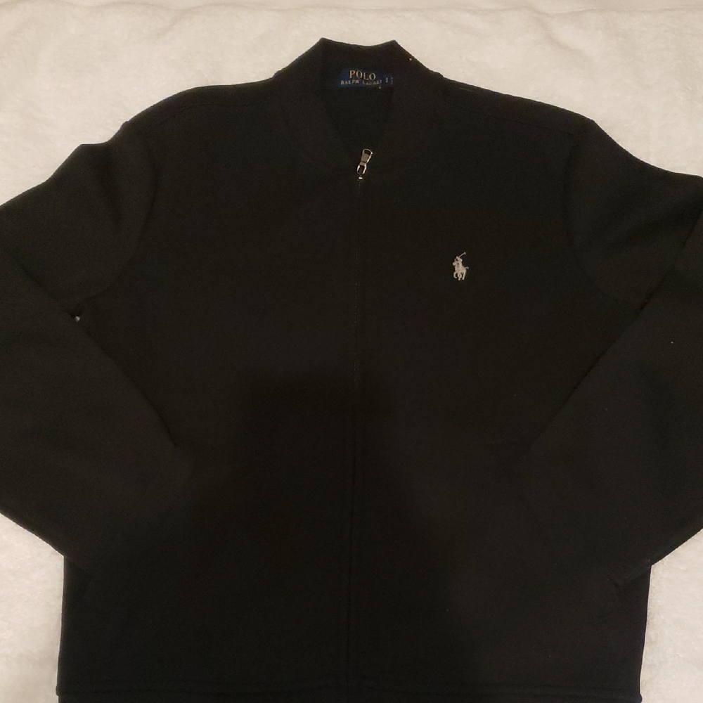 Polo by Ralph Lauren Men's Black Zip-Up Sweater